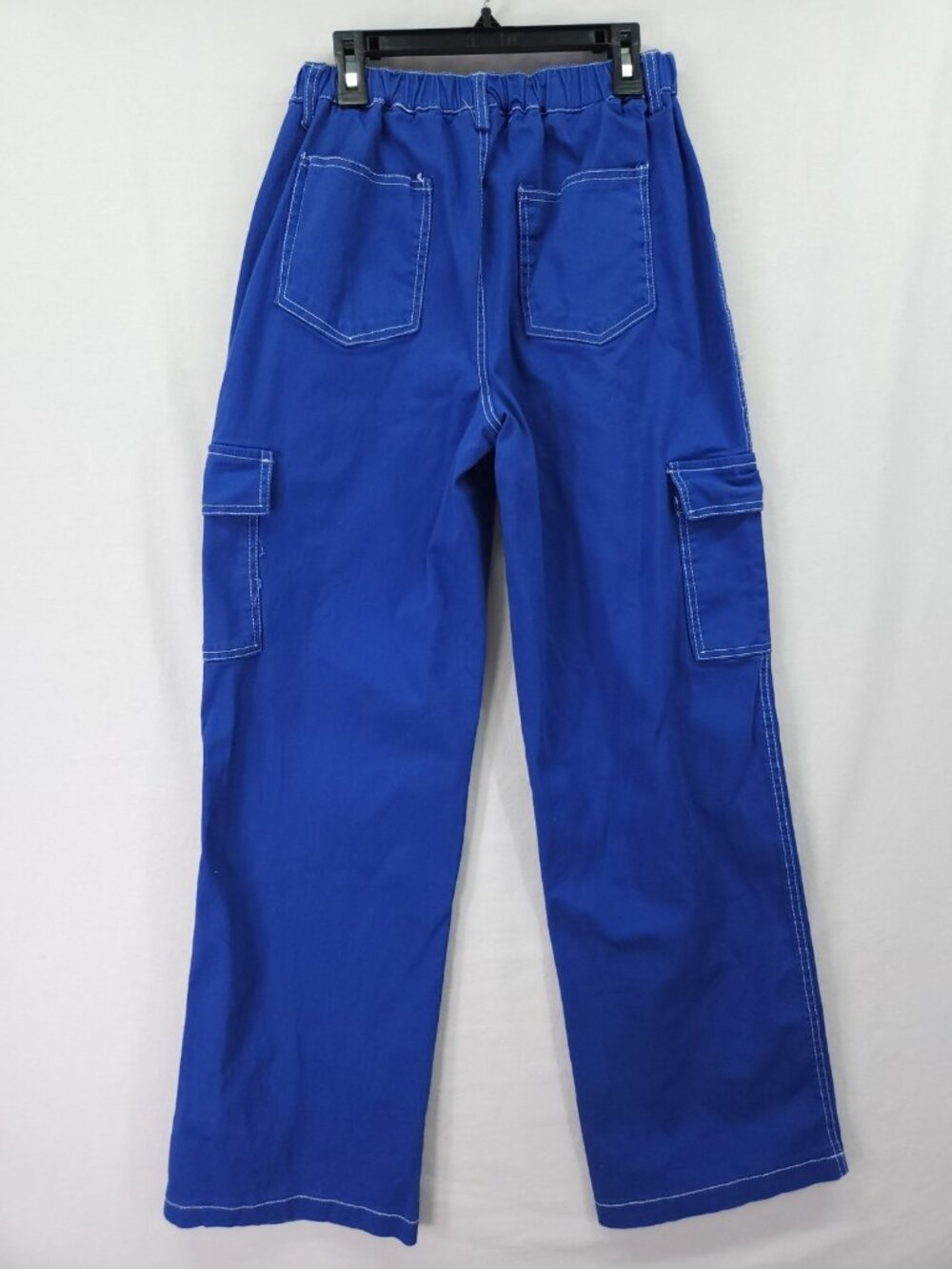 Rachel Paige Cargo Pants Womens Medium (25x29) Contrast Stitch Wide Leg Utility - Picture 2 of 13